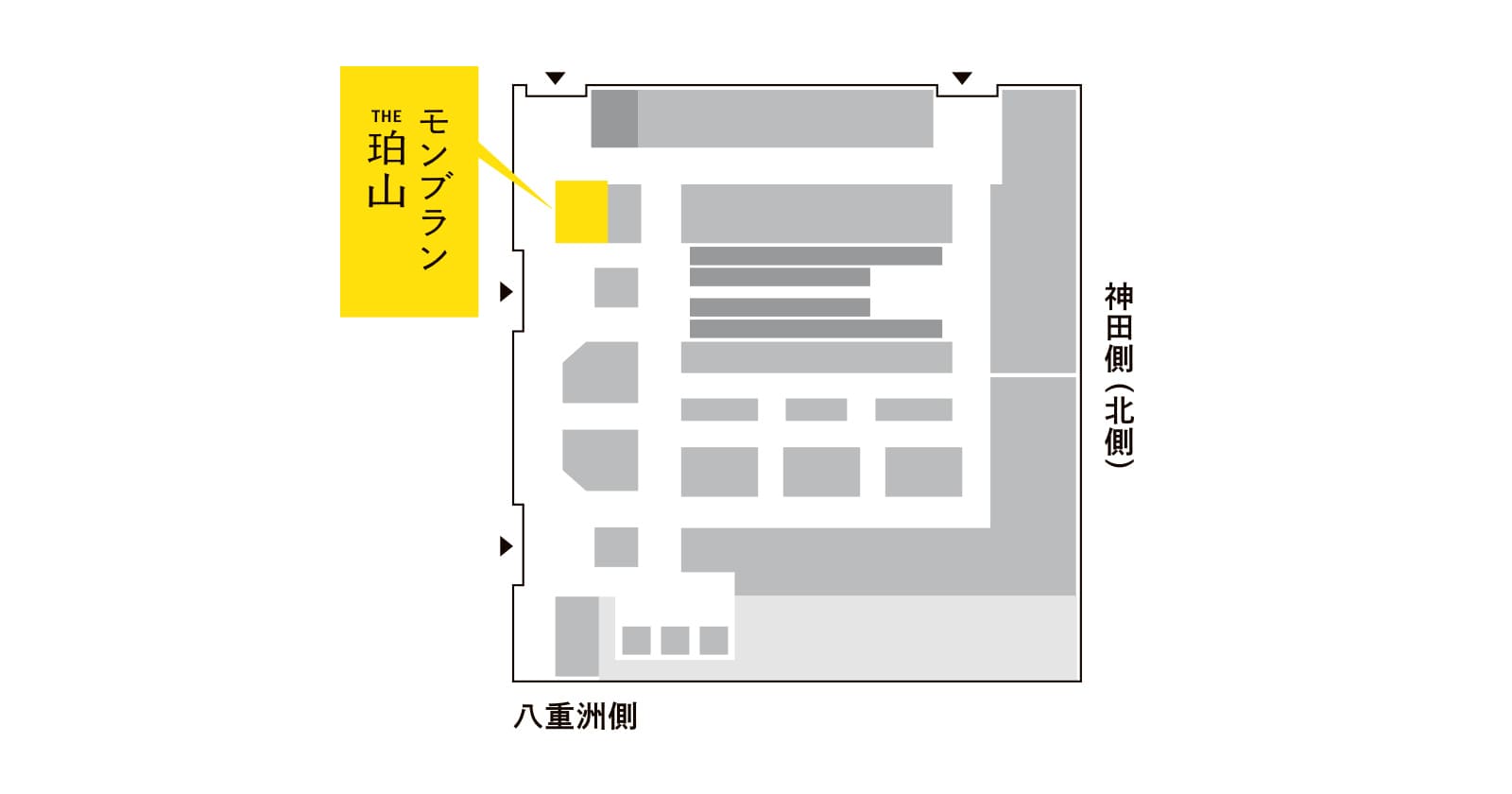 モンブランTHE珀山 大丸東京店フロアマップ